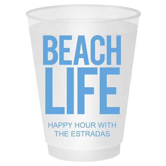 Beach Life Shatterproof Cups